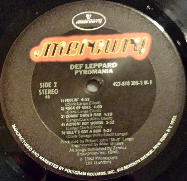Def Leppard - Pyromania - LP