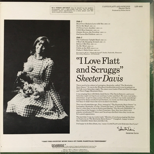 Skeeter Davis - I Love Flatt & Scruggs - LP