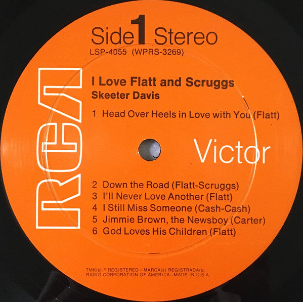 Skeeter Davis - I Love Flatt & Scruggs - LP