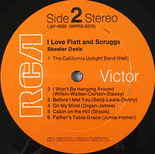Skeeter Davis - I Love Flatt & Scruggs - LP