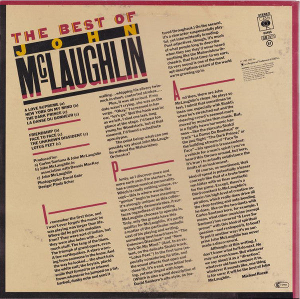 John McLaughlin - The Best Of - LP