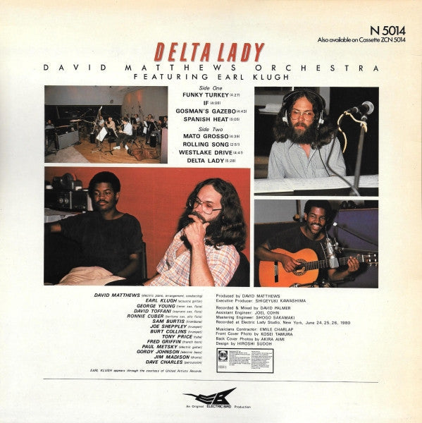 David Matthews Orchestra Featuring Earl Klugh - Delta Lady - LP