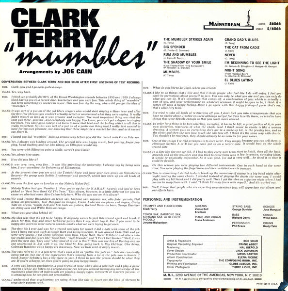 Clark Terry - Mumbles - LP