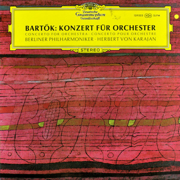 Bartók* - Berliner Philharmoniker · Herbert von Karajan - Konzert Für Orchester - LP
