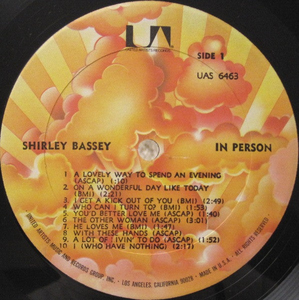 Shirley Bassey - In Person - LP