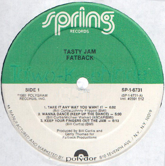 Fatback* - Tasty Jam - LP