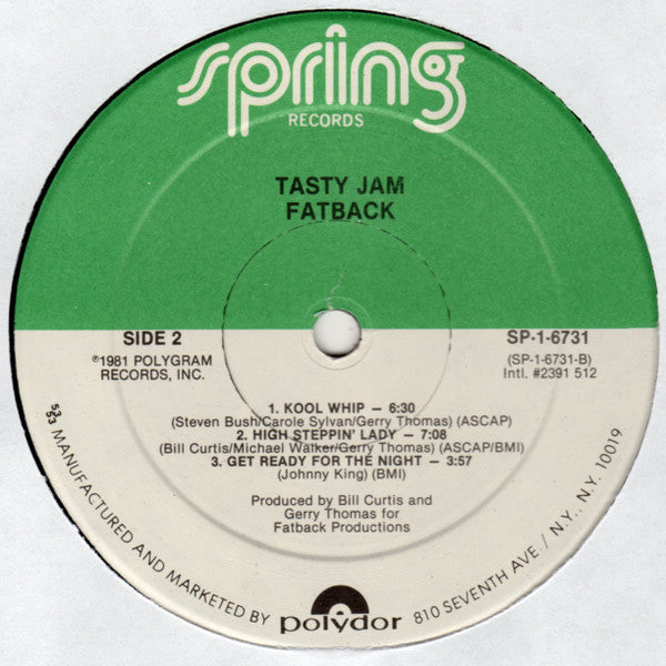 Fatback* - Tasty Jam - LP