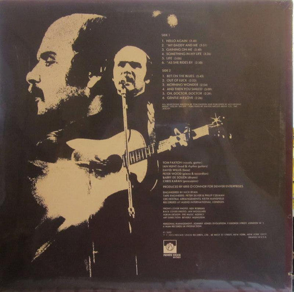 Tom Paxton - Something In My Life - LP