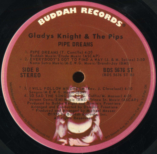 Gladys Knight & The Pips* - Pipe Dreams: The Original Motion Picture Soundtrack - LP