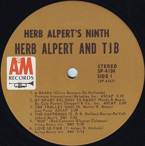 Herb Alpert And The Tijuana Brass* - Herb Alpert's Ninth - LP
