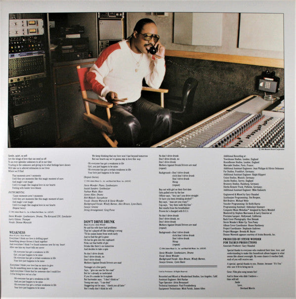 Stevie Wonder - The Woman In Red (Selections From The Original Motion Picture Soundtrack) - LP