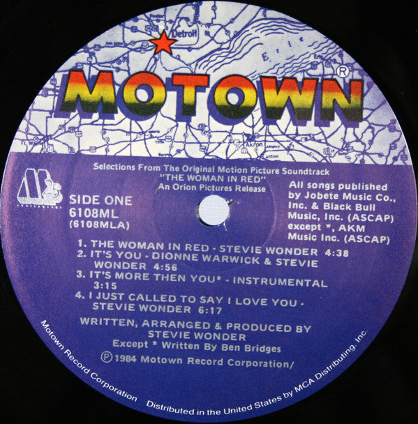 Stevie Wonder - The Woman In Red (Selections From The Original Motion Picture Soundtrack) - LP