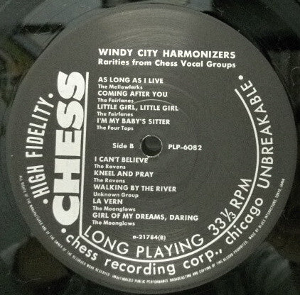 Various - Windy City Harmonizers: Rarities From Chess Vocal Groups - LP
