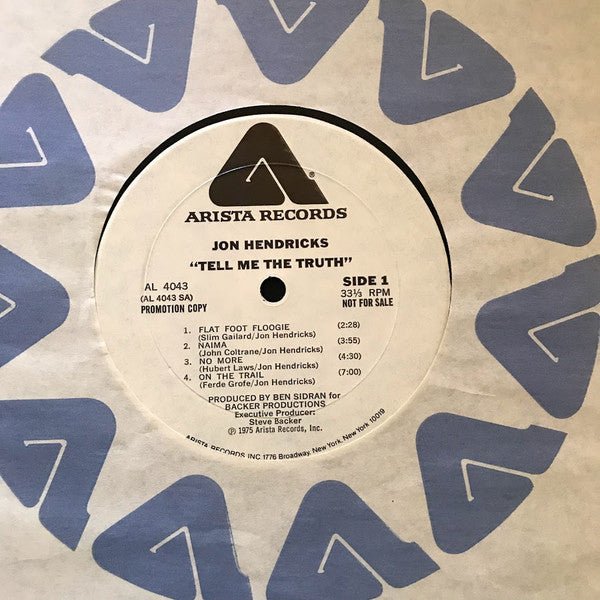 Jon Hendricks - Tell Me The Truth - LP