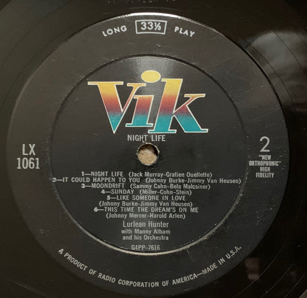 Lurlean Hunter - Night Life - LP