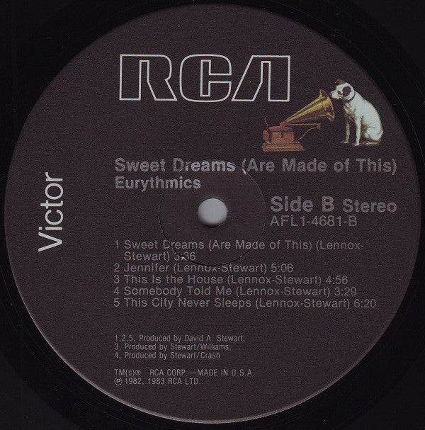 Eurythmics - Sweet Dreams (Are Made Of This) - LP