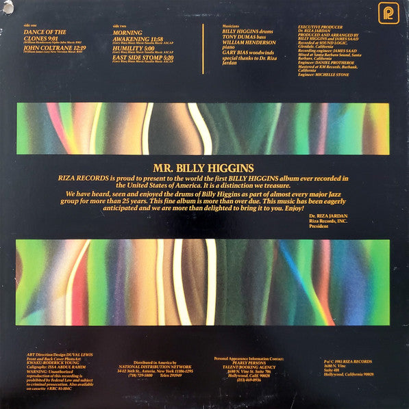 Billy Higgins - Mr. Billy Higgins - LP