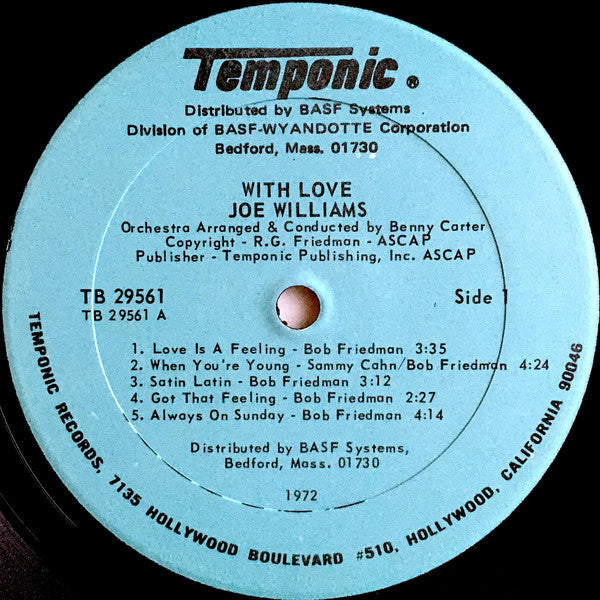 Joe Williams - With Love - LP