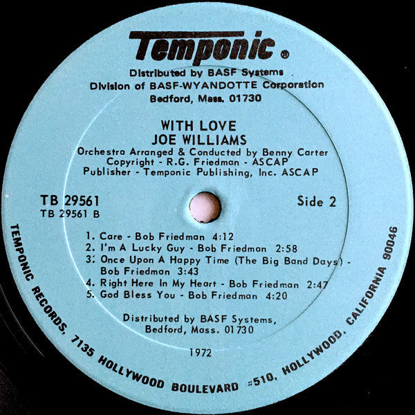 Joe Williams - With Love - LP