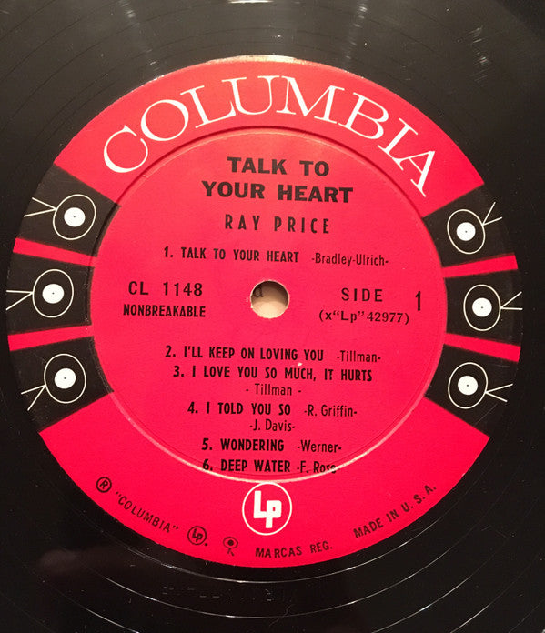 Ray Price - Talk To Your Heart - LP
