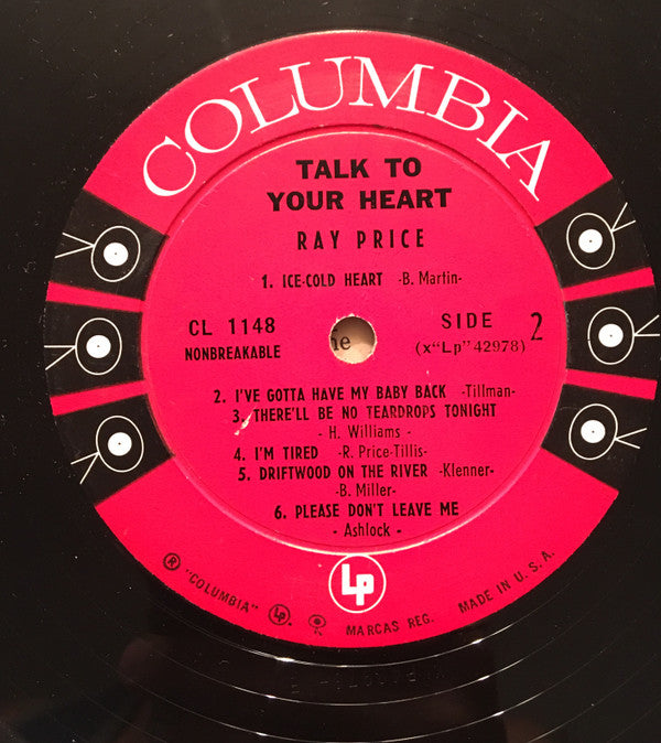 Ray Price - Talk To Your Heart - LP