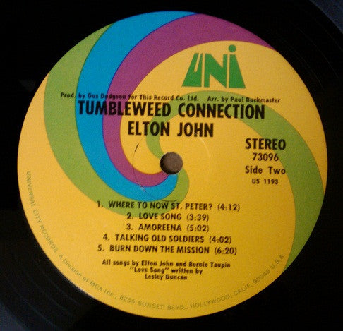 Elton John - Tumbleweed Connection - LP