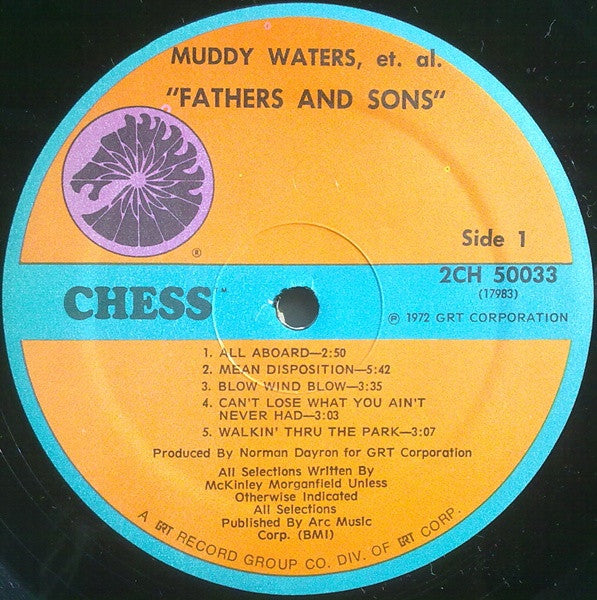 Muddy Waters / Otis Spann / Michael Bloomfield* / Paul Butterfield / Donald "Duck" Dunn / Sam Lay / Buddy Miles - Fathers And Sons - LP