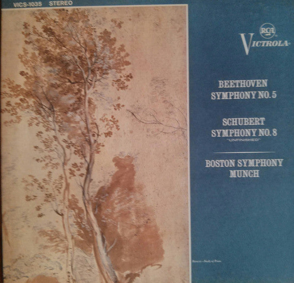 Beethoven*, Schubert*, Boston Symphony*, Munch* - Beethoven Symphony No.5 / Schubert Symphony No.8 "Unfinished" - LP