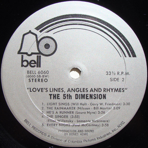 The 5th Dimension* - Love's Lines, Angles And Rhymes - LP