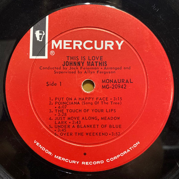 Johnny Mathis - This Is Love - LP
