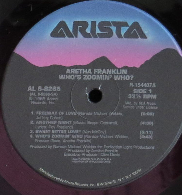 Aretha Franklin - Who's Zoomin' Who? - LP