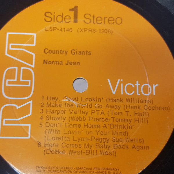 Norma Jean (2) - Country Giants - LP