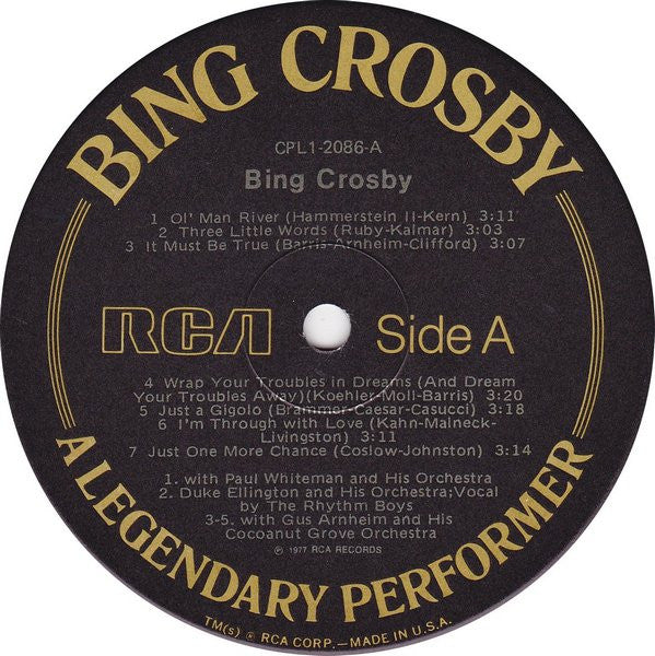 Bing Crosby - A Legendary Performer - LP