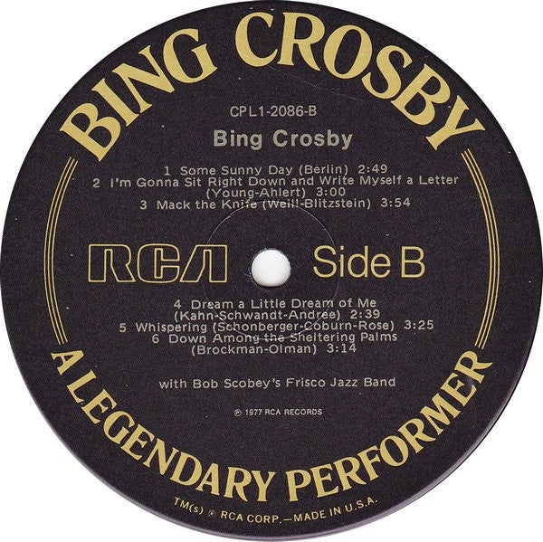 Bing Crosby - A Legendary Performer - LP