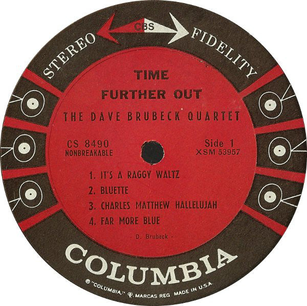 The Dave Brubeck Quartet - Time Further Out (Miro Reflections) - LP