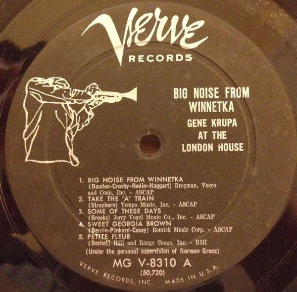 Gene Krupa - Big Noise From Winnetka - Gene Krupa At The London House - LP