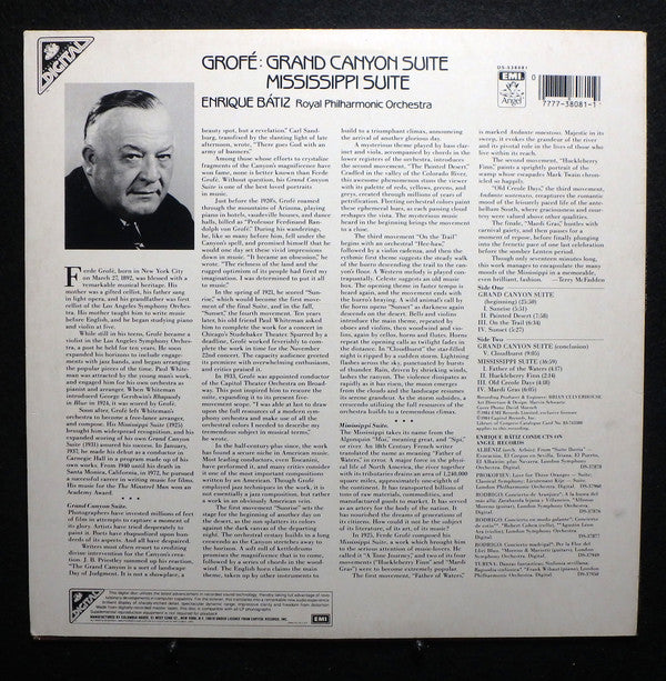 Grofé* / Enrique Batiz, Royal Philharmonic Orchestra - Grand Canyon Suite - Mississippi Suite - LP