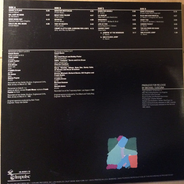 Count Basie - The Retrospective Sessions - LP