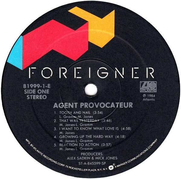 Foreigner - Agent Provocateur - LP