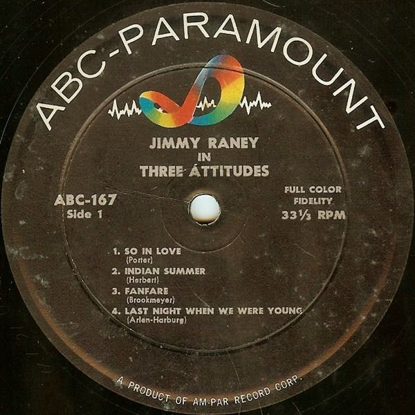 Jimmy Raney - Jimmy Raney In Three Attitudes - LP