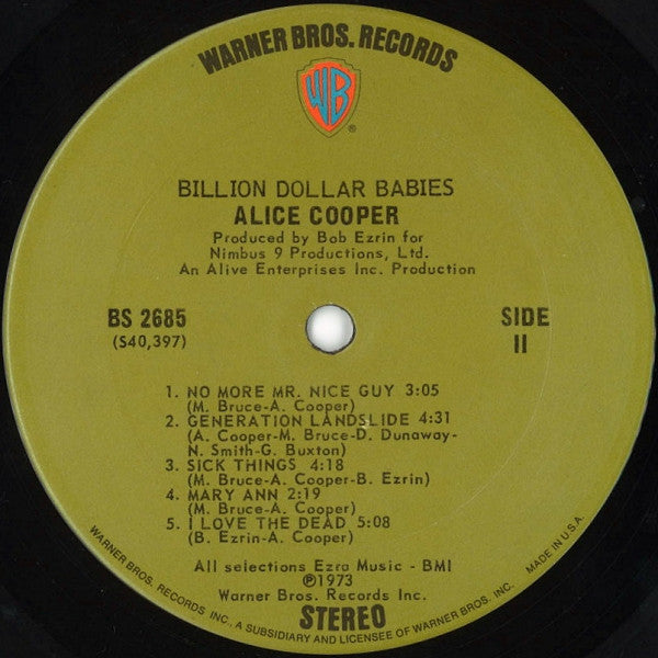 Alice Cooper - Billion Dollar Babies - LP