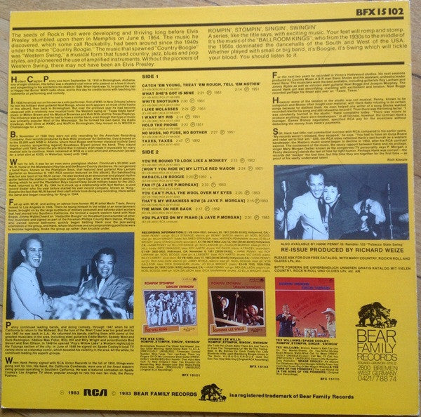Hank Penny - Rompin' Stompin' Singin' Swingin' - LP