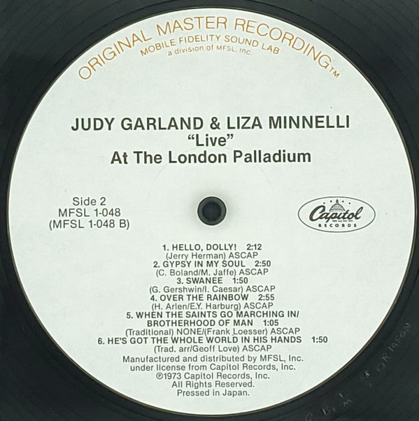 Judy Garland & Liza Minnelli - "Live" At The London Palladium - LP