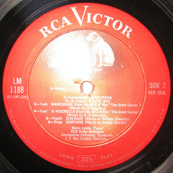Mario Lanza - Love Songs & A Neapolitan Serenade - LP