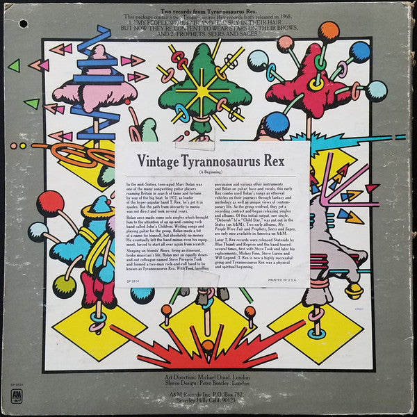 Tyrannosaurus Rex - (A Beginning) Prophets, Seers And Sages - The Angels Of All Ages / My People Were Fair And Had Sky In Their Hair... But Now They're Content To Wear Stars On Their Brows - LP