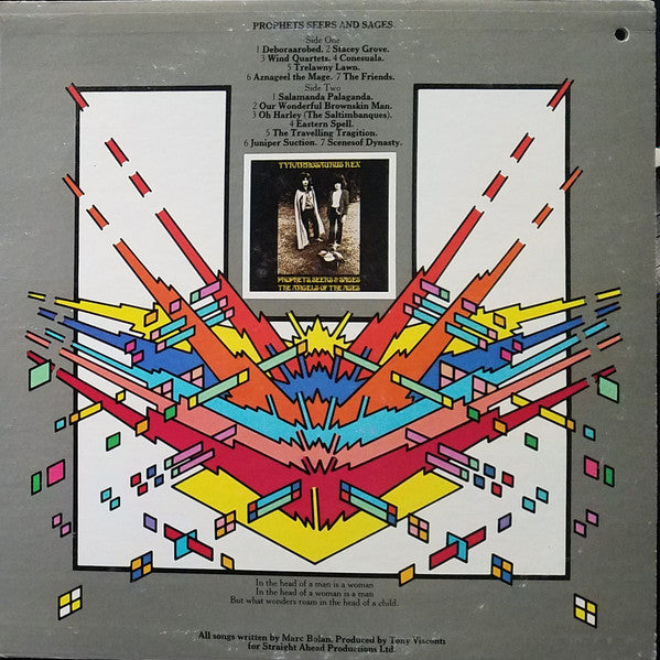 Tyrannosaurus Rex - (A Beginning) Prophets, Seers And Sages - The Angels Of All Ages / My People Were Fair And Had Sky In Their Hair... But Now They're Content To Wear Stars On Their Brows - LP