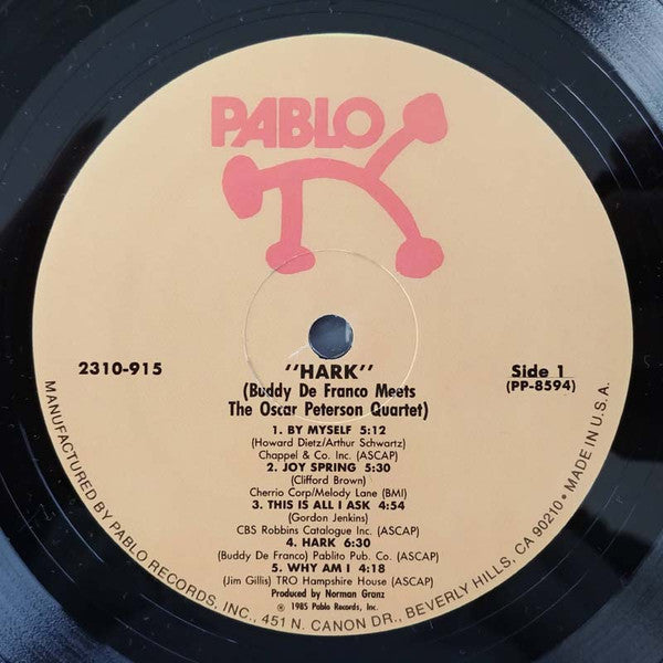 Buddy DeFranco meets The Oscar Peterson Quartet - Hark - LP