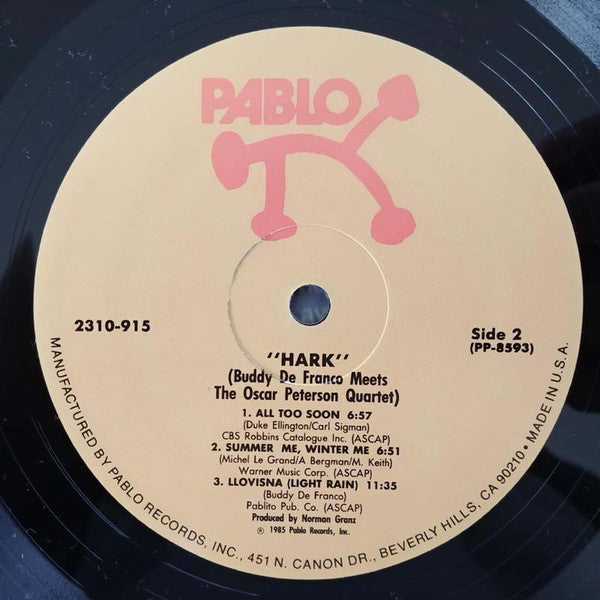 Buddy DeFranco meets The Oscar Peterson Quartet - Hark - LP