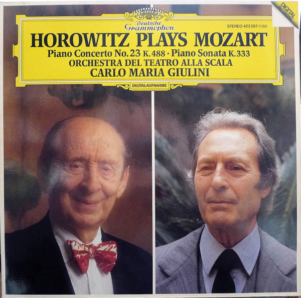 Horowitz*, Mozart*, Orchestra Del Teatro Alla Scala, Carlo Maria Giulini - Horowitz Plays Mozart (Piano Concerto No. 23 K. 488 • Piano Sonata K. 333) - LP