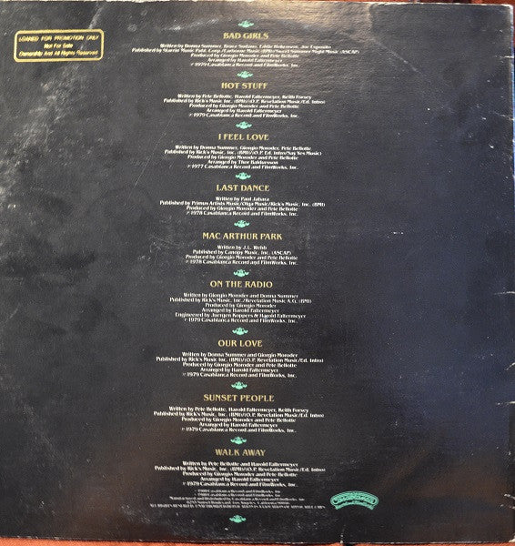 Donna Summer - Walk Away Collector's Edition (The Best Of 1977-1980) - LP
